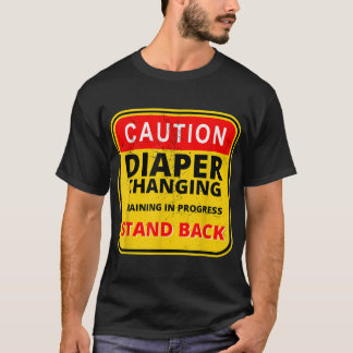 Mens Daddy Diaper Kit Neuer Vater Überleben Vater  T-Shirt