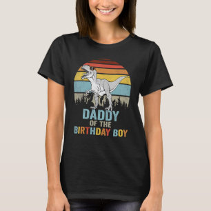 Mens Daddy Dinosaurier von der Geburtstagsjunge Fa T-Shirt