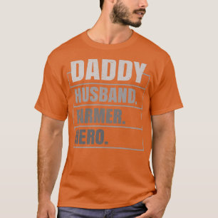Mens Daddy Husband Bauer Hero Funny Bauer Vater T-Shirt