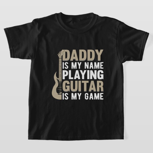 Mens Daddy ist mein Name Gitarre spielen ist mein  T-Shirt (Ablage )