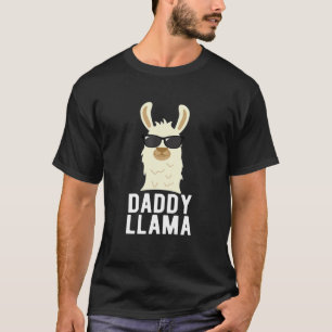Mens Daddy Llama  Funny Vatertag Geschenk T-Shirt