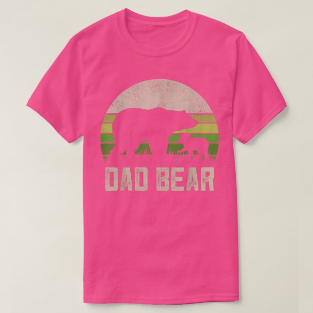 Mens Daddy Matching Family Outfits, Fun Vater Bear T-Shirt (Design vorne)