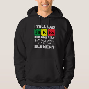 Mens Daddy Periodic Table Element Jokes Pater Jo Hoodie