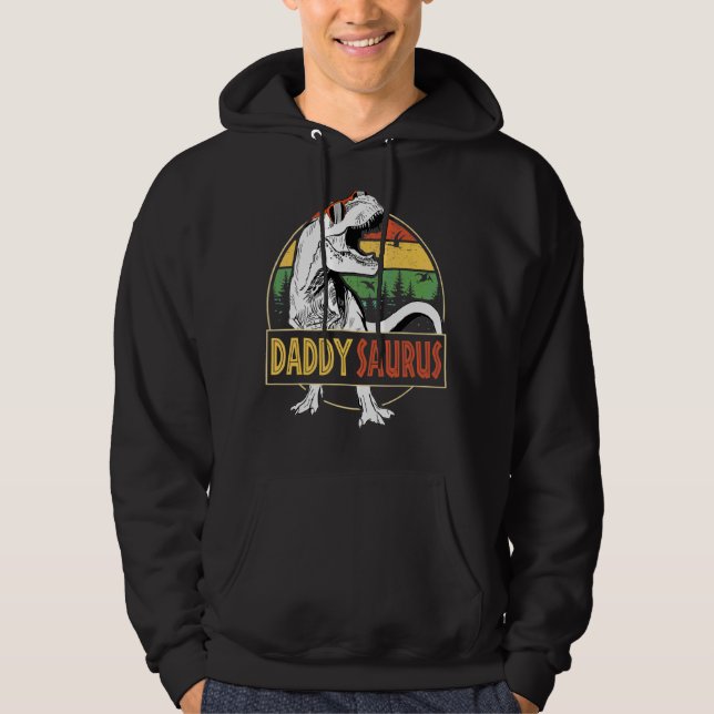 Mens Daddy Saurus Rex Dinosaur Daddy Saurus Fathe Hoodie (Vorderseite)