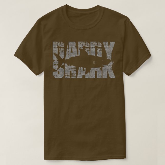 Mens Daddy Shark Funny Shark T-Shirt (Design vorne)