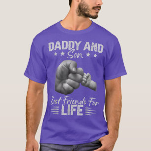 Mens Daddy Son Best Friends for Life Vater Son Vin T-Shirt