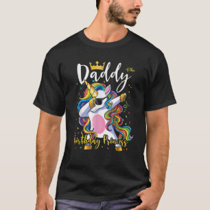 Mens Daddy von der Geburt Prinzessin Shirt Unicorn