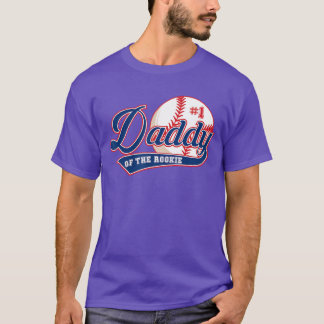 Mens Daddy von Rookie of Year st Birthday Baseball T-Shirt