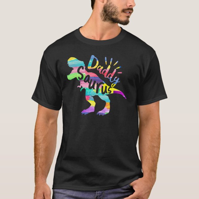 Mens Daddysaurus Rex Dinosaur Daddy Saurus Matchin T-Shirt (Vorderseite)