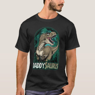 Mens Daddysaurus Rex Vater Matching Dinosaur Birth T-Shirt