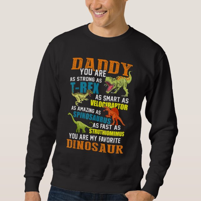 Mens Daddysaurus T Rex Dinosaur Daddy Saurus Famil Sweatshirt (Vorderseite)