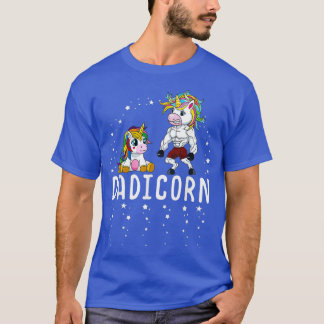 Mens Dadicorn Unicorn Vater und Baby Vathers Day T-Shirt