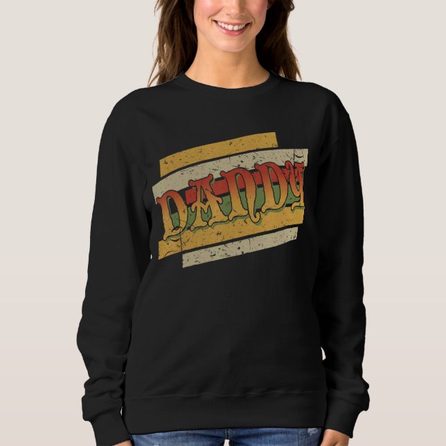 Mens Dandy Retro Vintag Stepdad Stepfather Sweatshirt (Vorderseite)
