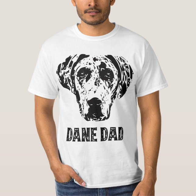 Mens Dane Dad - Great Dane Dad  T-Shirt (Vorderseite)