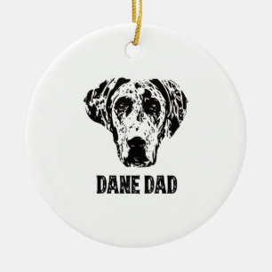 Mens Dane Vater - Großer Dane Vater Keramik Ornament