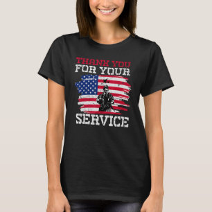 Mens danke Ihnen für Ihre Dienste Patriotic Vetera T-Shirt