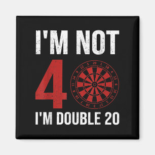 Mens Dart Player Angebot für 40. Geburtstag Im nic Magnet