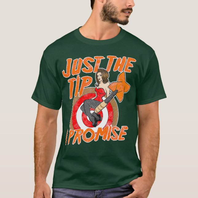Mens Dart Player Nur das Tipp-Funny Team Shirt (Vorderseite)