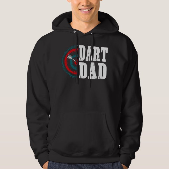 Mens Dart Vater Darts Player Vordatbrett Hoodie (Vorderseite)