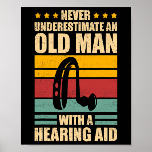 Mens Deaf Awareness ASL und Deaf Pride Poster