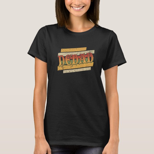 Mens Dedad Retro Vintag Stepdad Stepfather T-Shirt (Vorderseite)
