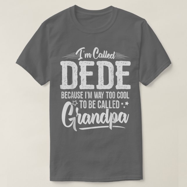 Mens Dede Tee  from Grandchildren Funny Grandfathe (Design vorne)