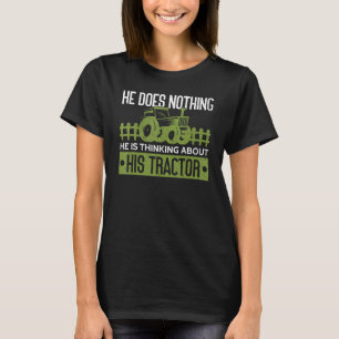 Mens denkt er über seinen Traktor Bauer 1 T-Shirt