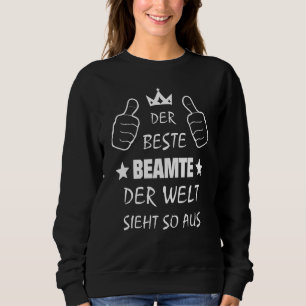 Mens der beste Offizier der Welt sieht so aus wie Sweatshirt