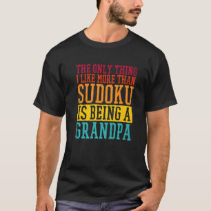 Mens der einzige glaube ich mag mehr als Sudoku is T-Shirt