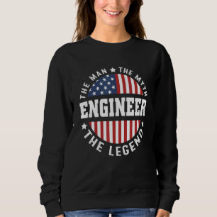 Mens Der Mann Der Mythos Und Der Legende Ingenieur Sweatshirt
