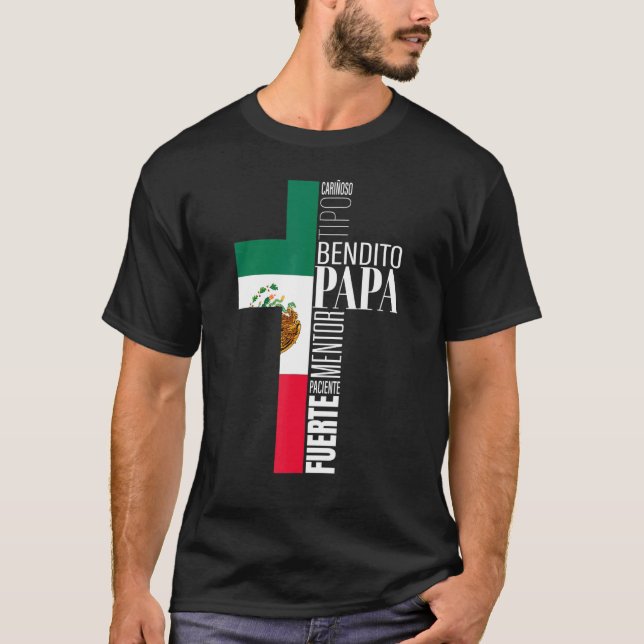 Mens Dia Del Padre Regalos Cristianos Christlich D T-Shirt (Vorderseite)