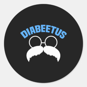 Mens Diabeetus Spaß Diabetes Bewusstsein Diabetisc Runder Aufkleber