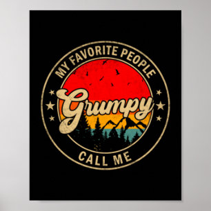 Mens Die Kinder Nennen Gpy Retro Für Papa Opa Poster