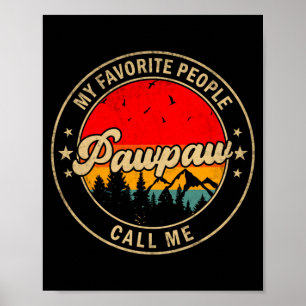 Mens Die Kinder Papa Großvater nennen Poster