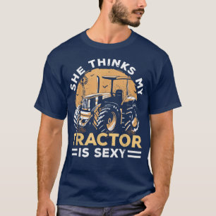 Mens, die sie für meinen Traktor hält, ist ein lei T-Shirt