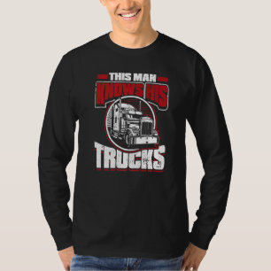 Mens diesem Mann kennt seine Lastwagen Trailer Big T-Shirt