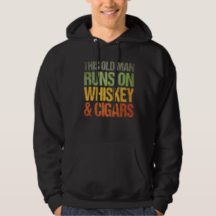 Mens dieser alte Mann läuft auf Whiskey & Cigars W Hoodie