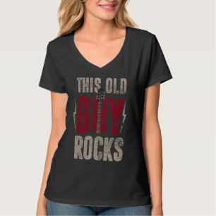Mens Dieser alte Typ Rocks Gitarrist Gitarre Playe T-Shirt