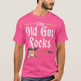 Mens dieser alte Typ Rocks Gitarrist Gitarrist Mu T-Shirt