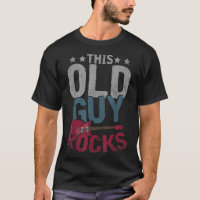 Mens Dieser alte Typ Rocks Music Gitarrist Musiker
