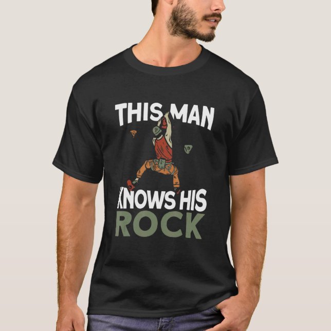 Mens Dieser Mann kennt seinen Felsberg T-Shirt (Vorderseite)