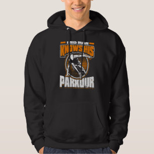 Mens Dieser Mann kennt seinen Parkour Freestyle Tr Hoodie