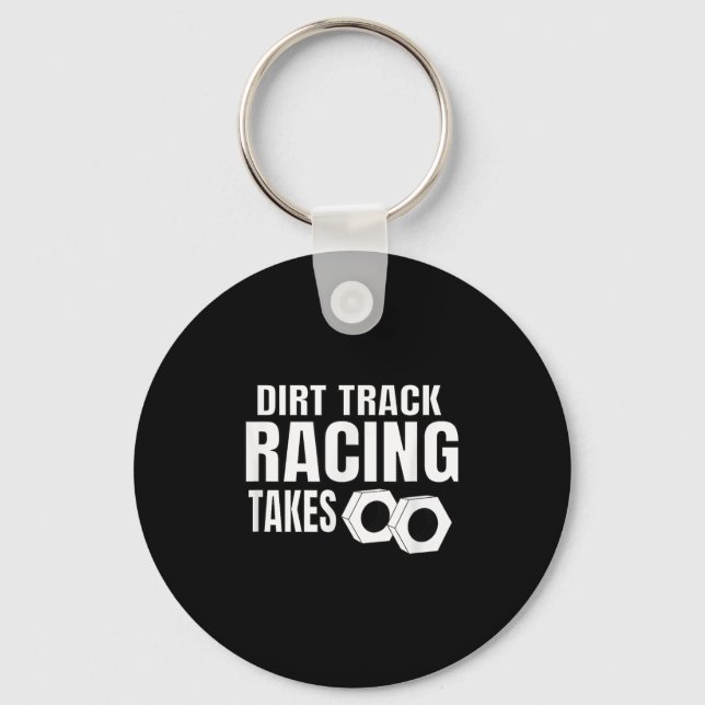 Mens Dirt Track Racing Funny Race Quote Sprint Car Schlüsselanhänger (Vorderseite)