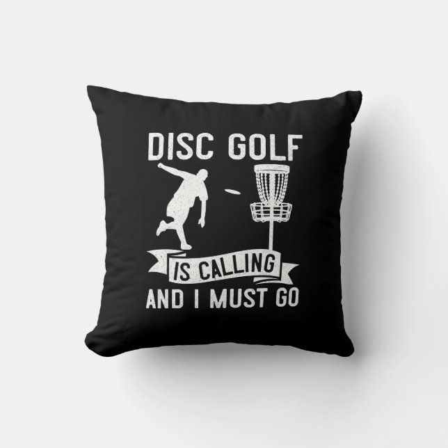 Mens Disk Golf ruft Funny Frolf Geschenk für Dis a Kissen (Vorderseite)