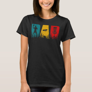 Mens Disk Golf Vater Vintag Golfing Player Vathers T-Shirt