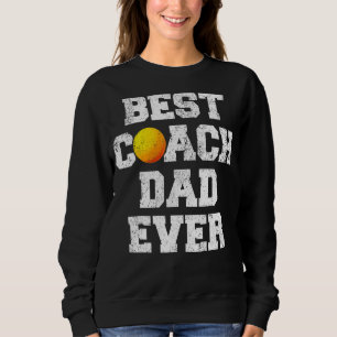 Mens Distressed Vintag Best Lacrosse Coach Vater F Sweatshirt