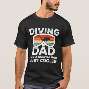 Mens Diving Vater Scuba Diver Unterwasser Schnorch T-Shirt