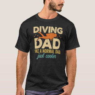 Mens Diving Vater Scuba Diver Unterwasser Schnorch T-Shirt