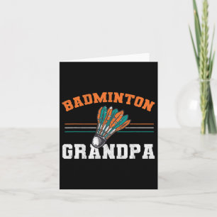 Mens Dminton Grandpa Shuttle Großvater Men Dmint Karte