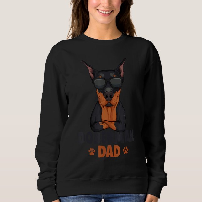 Mens Doberman Dobie Dad Dog Sweatshirt (Vorderseite)